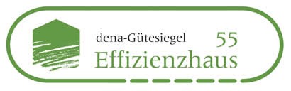 BU: Das Gütesiegel-Effizienzhaus Logo der dena Deutsche Energie Agentur Berlin.