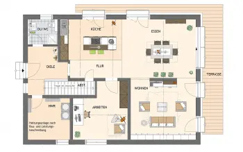 Grundriss Landhaus ARTIS 350 von FingerHaus