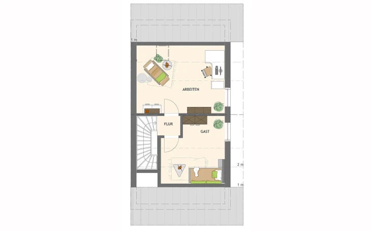 FingerHaus - Musterhaus DUO 100 V2 Dachgeschoss