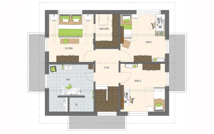 FingerHaus - Musterhaus MELDEY 3.0 MH Poing Dachgeschoss