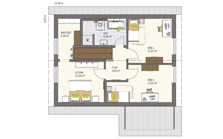 FingerHaus - Musterhaus NEO 211 S130 SE Dachgeschoss