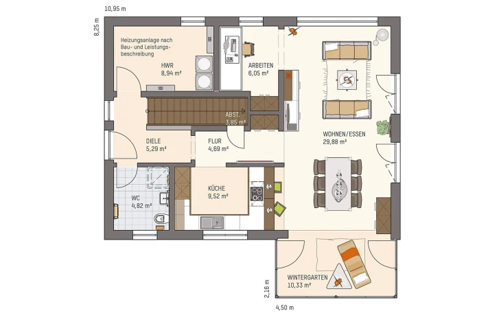 FingerHaus - Musterhaus NEO 211 S130 SE Erdgeschoss