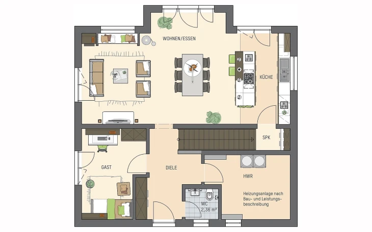 FingerHaus - Musterhaus SENTO 403 D S215 Erdgeschoss