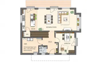 Grundriss Familienhaus SENTO MH Frankenberg von FingerHaus