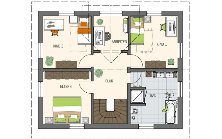 FingerHaus - Musterhaus UNO 2.0 MH Leipzig Dachgeschoss