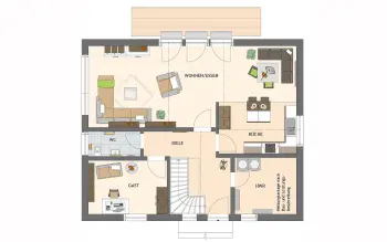 Grundriss Familienhaus VIO 420 S130 qg von FingerHaus