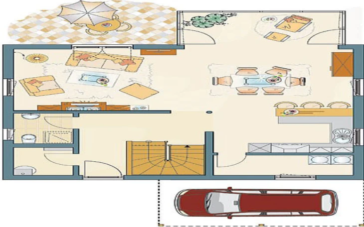 FingerHaus - Musterhaus MEDLEY 210 B MH Korbach Erdgeschoss