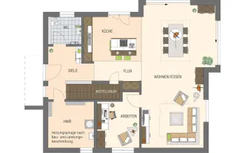 Grundriss Familienhaus ARTIS 400 von FingerHaus