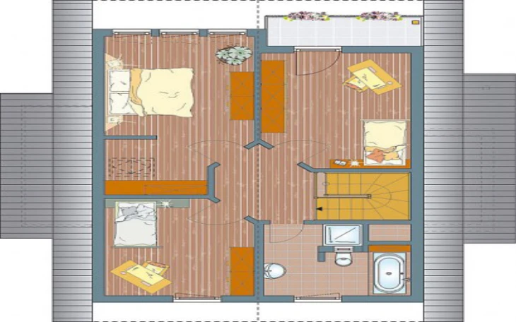 FingerHaus - Musterhaus FINO 320 B MH Poing Dachgeschoss