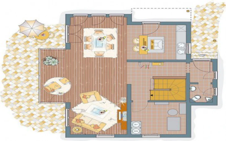 FingerHaus - Musterhaus FINO 320 B MH Poing Erdgeschoss