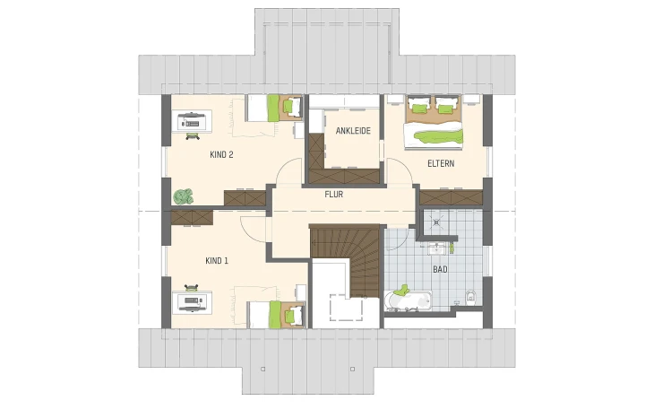 FingerHaus - Musterhaus JUNO 402 MH Frankenberg Dachgeschoss