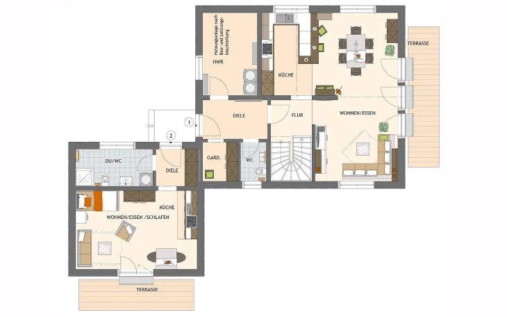 FingerHaus - Musterhaus MAXIM 7 M2 Erdgeschoss