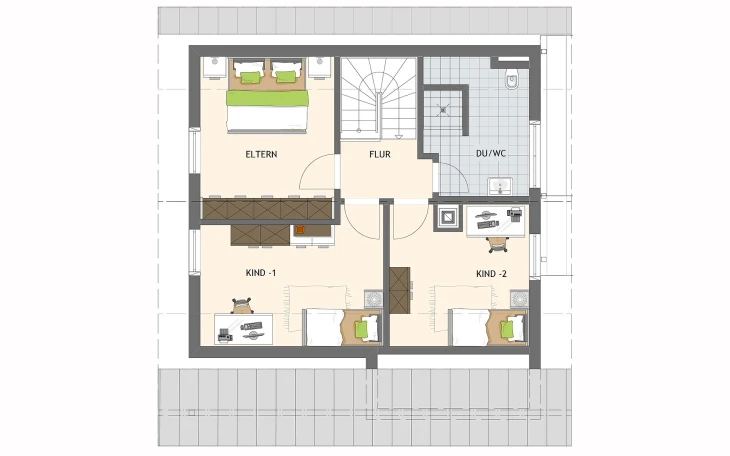 FingerHaus - Musterhaus MEDLEY 100 A Dachgeschoss