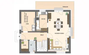 Grundriss Familienhaus MEDLEY 3.0 102 A S160 von FingerHaus