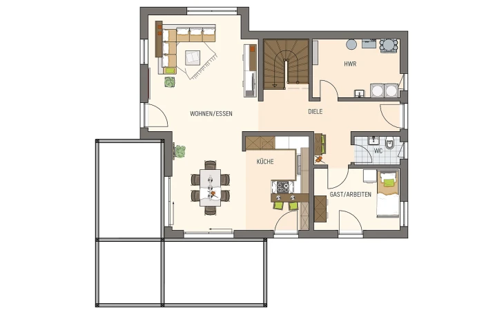 FingerHaus - Musterhaus MEDLEY 3.0 MH Frankenberg Erdgeschoss