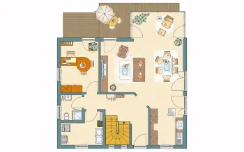 Grundriss Familienhaus MEDLEY 3.0 MH Mühlheim-Kärlich von FingerHaus