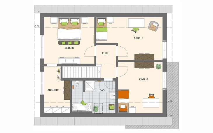 FingerHaus - Musterhaus NEO 311 ek5 Dachgeschoss