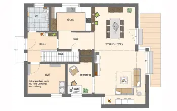 Grundriss Familienhaus NEO 311 ek5 von FingerHaus