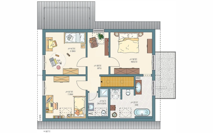 FingerHaus - Musterhaus NEO 311 MH Wuppertal Dachgeschoss