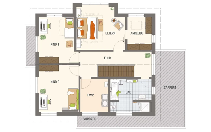 FingerHaus - Musterhaus SENTO 503 MH Bad Vilbel Obergeschoss