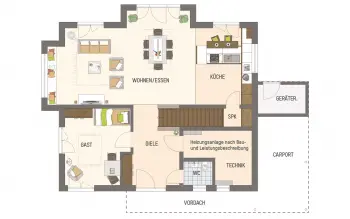 Grundriss Familienhaus SENTO 503 MH Bad Vilbel von FingerHaus