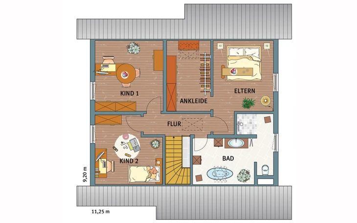 FingerHaus - Musterhaus VIO 400 MH Köln Dachgeschoss