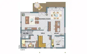 Grundriss Familienhaus VIO 400 MH Köln von FingerHaus