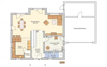 Grundriss Satteldach Amika von Fingerhut Haus