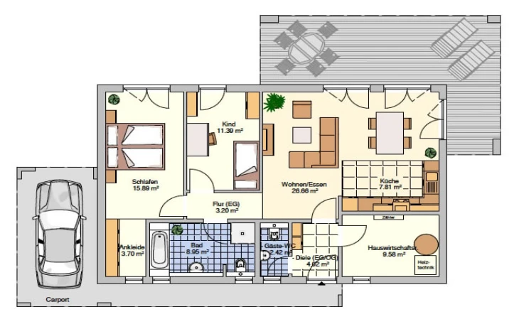 Fingerhut Haus - Musterhaus B 111.10 Erdgeschoss