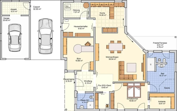 Fingerhut Haus - Musterhaus B 256.10 Erdgeschoss