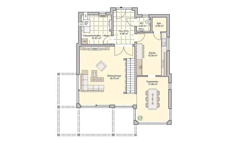 Fingerhut Haus - Musterhaus Bela Erdgeschoss