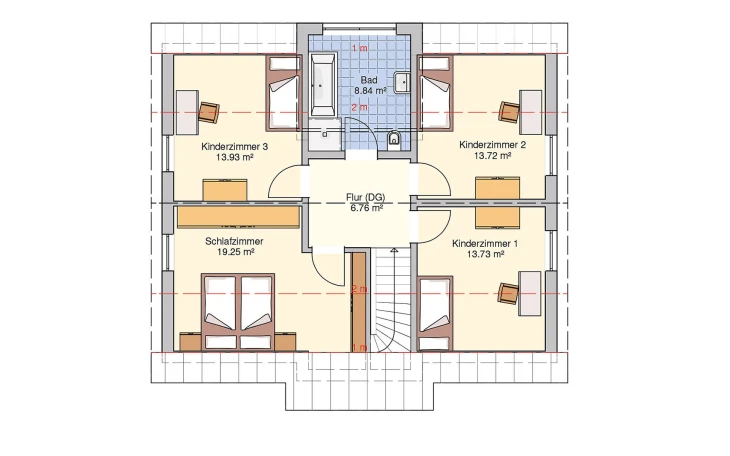 Fingerhut Haus - Musterhaus München Dachgeschoss