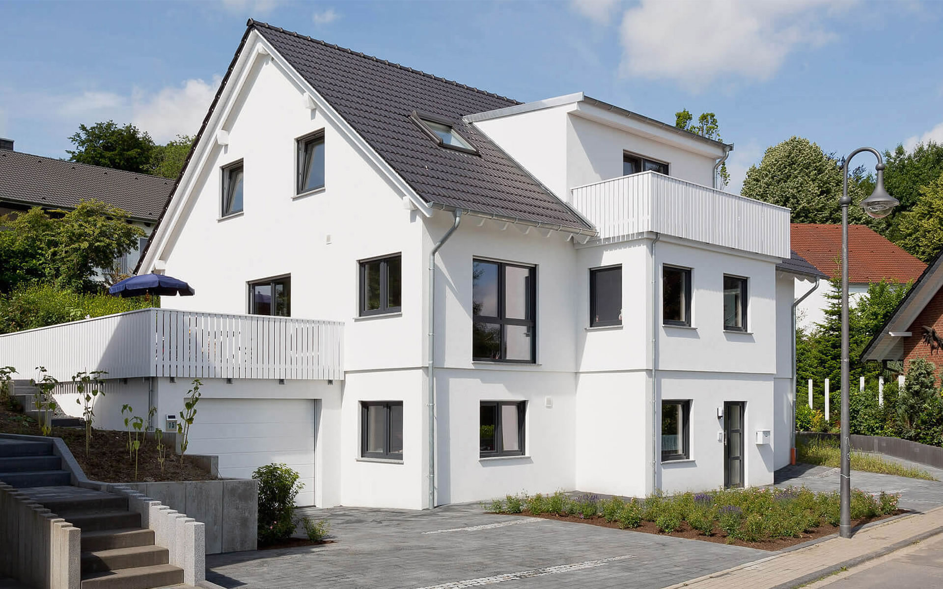 Musterhaus Wohnbeispiele Grundrisse Aller Haustypen Hausbau