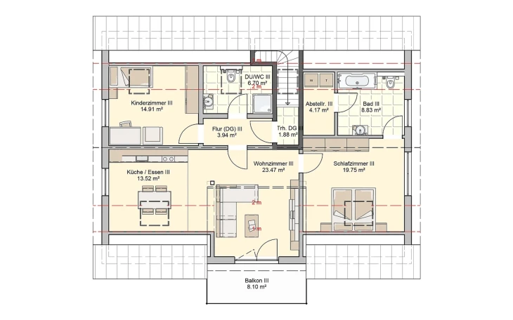 Fingerhut Haus - Musterhaus Bonvenon Dachgeschoss