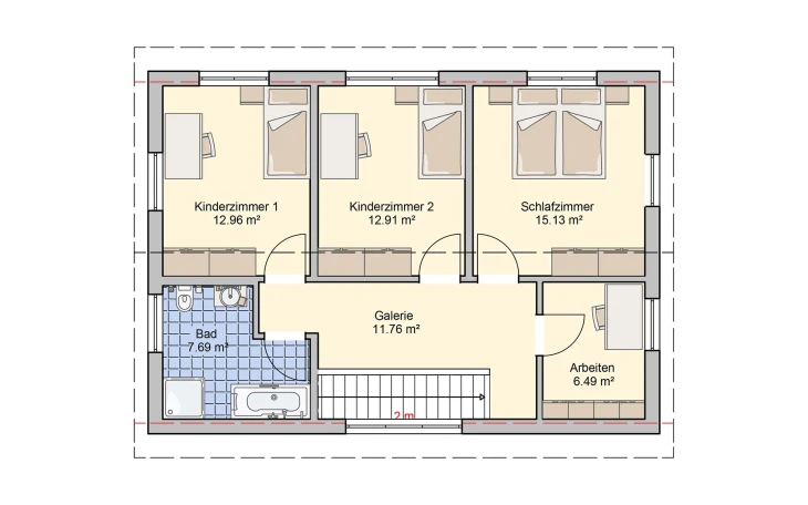 Fingerhut Haus - Musterhaus Dublin Obergeschoss