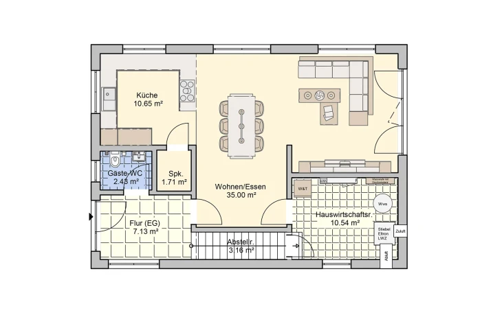 Fingerhut Haus - Musterhaus Dublin Erdgeschoss