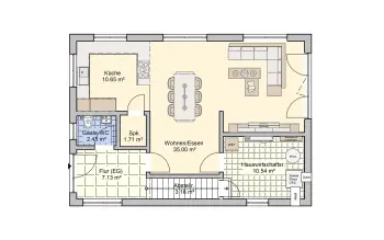 Grundriss Familienhaus Dublin von Fingerhut Haus