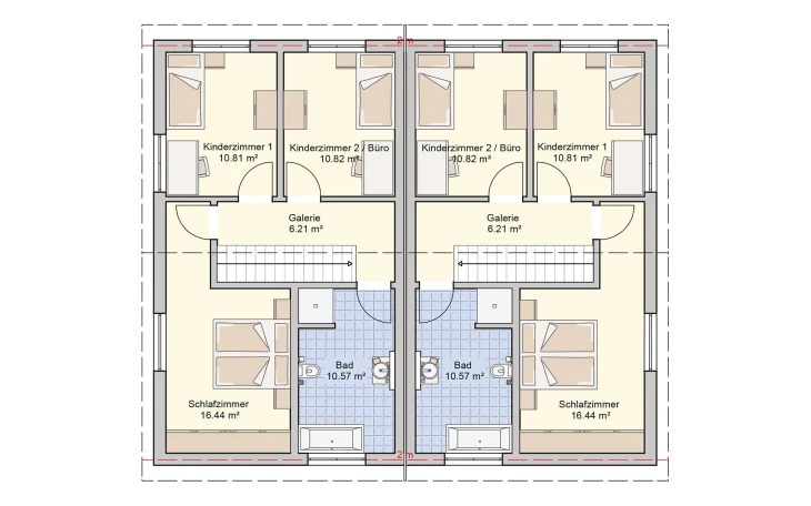 Fingerhut Haus - Musterhaus Duett 114 Obergeschoss Fingerhut Haus - Musterhaus Duett 114 Obergeschoss