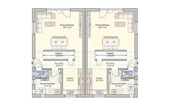 Grundriss Familienhaus Duett 114 von Fingerhut Haus