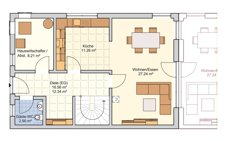 Fingerhut Haus - Musterhaus Duett 128 Erdgeschoss