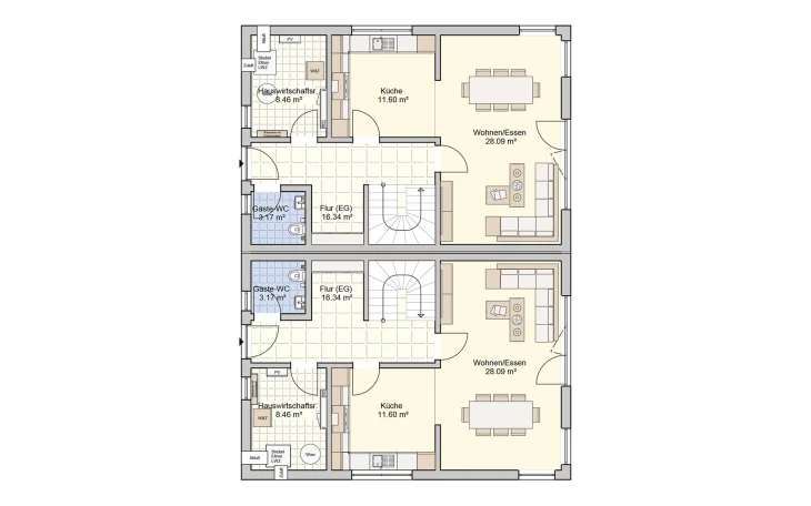 Fingerhut Haus - Musterhaus Duett 128 Erdgeschoss