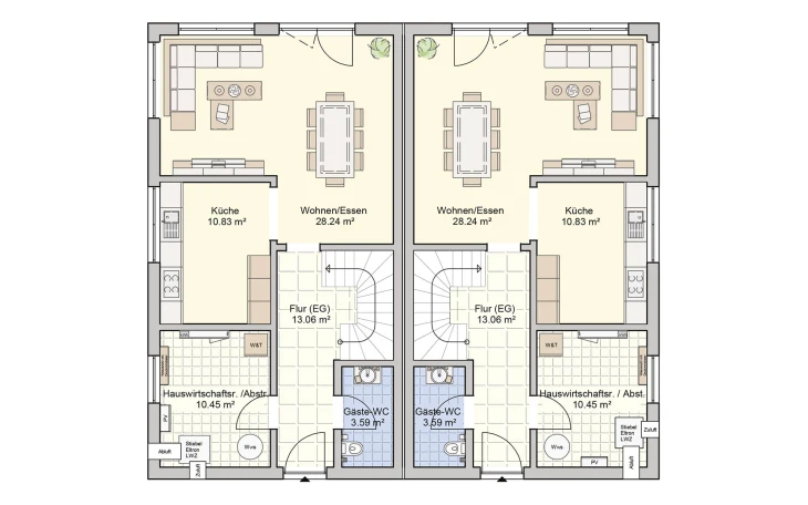 Fingerhut Haus - Musterhaus Duett 129 Erdgeschoss Fingerhut Haus - Musterhaus Duett 129 Erdgeschoss