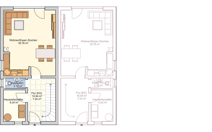 Fingerhut Haus - Musterhaus Duett 96 Erdgeschoss