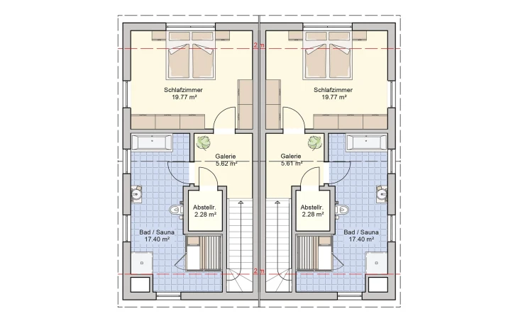 Fingerhut Haus - Musterhaus Duett 96 Obergeschoss