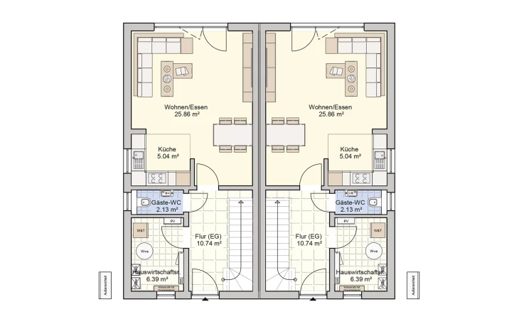 Fingerhut Haus - Musterhaus Duett 96 Erdgeschoss