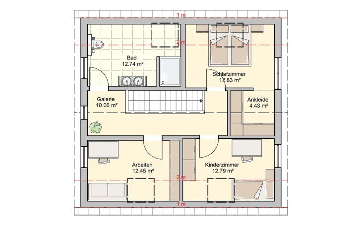 Fingerhut Haus - Musterhaus Filino Dachgeschoss