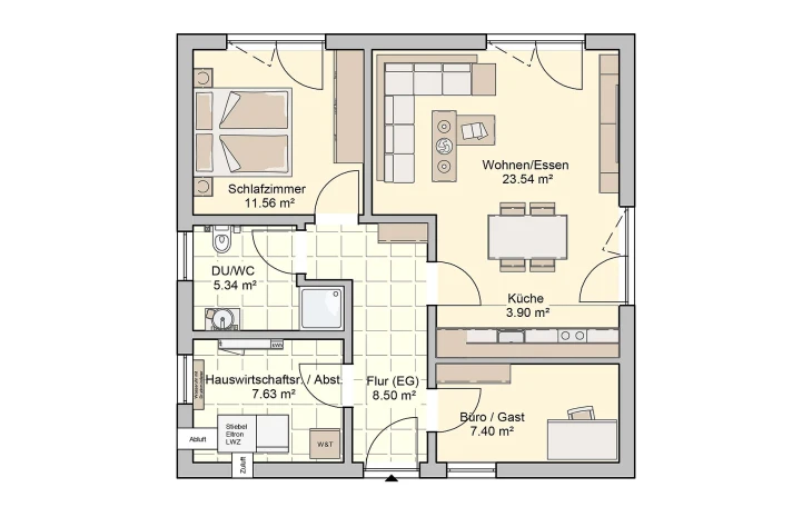 Fingerhut Haus - Musterhaus Pico 1 Erdgeschoss