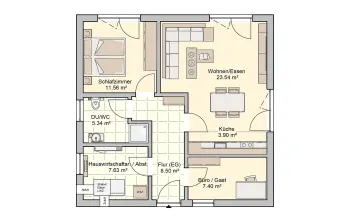 Grundriss Tiny House Pico 1 von Fingerhut Haus