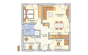 Grundriss Tiny House Pico 1 von Fingerhut Haus