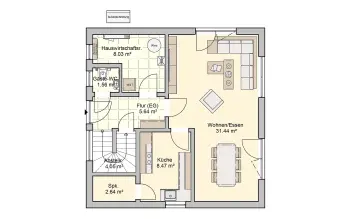 Grundriss Tiny House Pico 10 von Fingerhut Haus